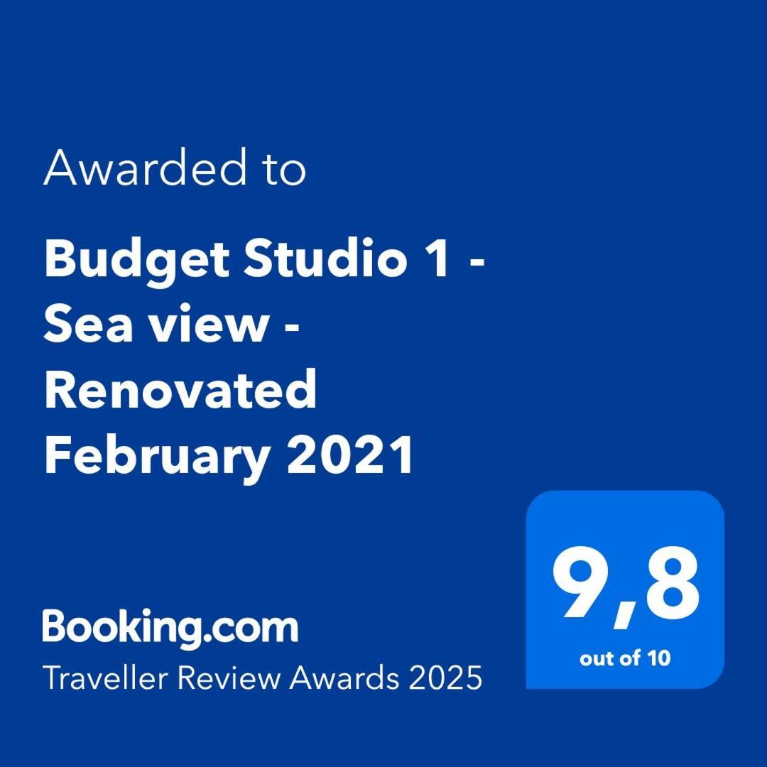 Budget Studio 1 - Sea View - Renovated February 2021 CCharaki Exterior foto